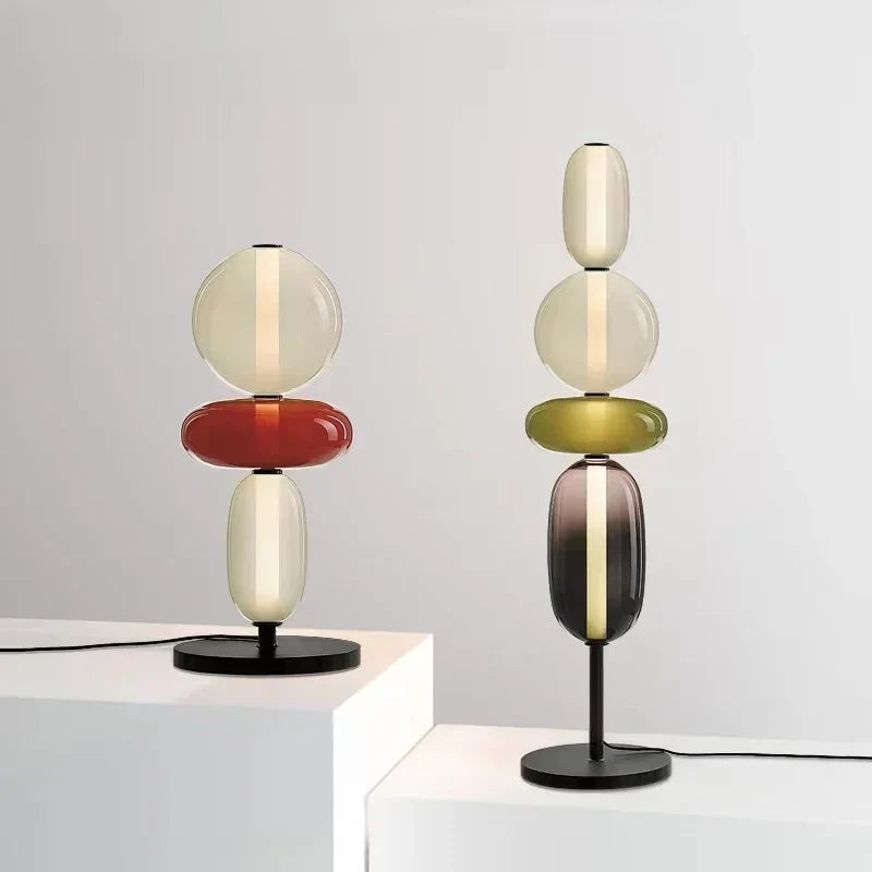 LumièreCandy | Lampe sur Pied en Verre aux Couleurs Vives Pour Ambiance Chaleureuse
