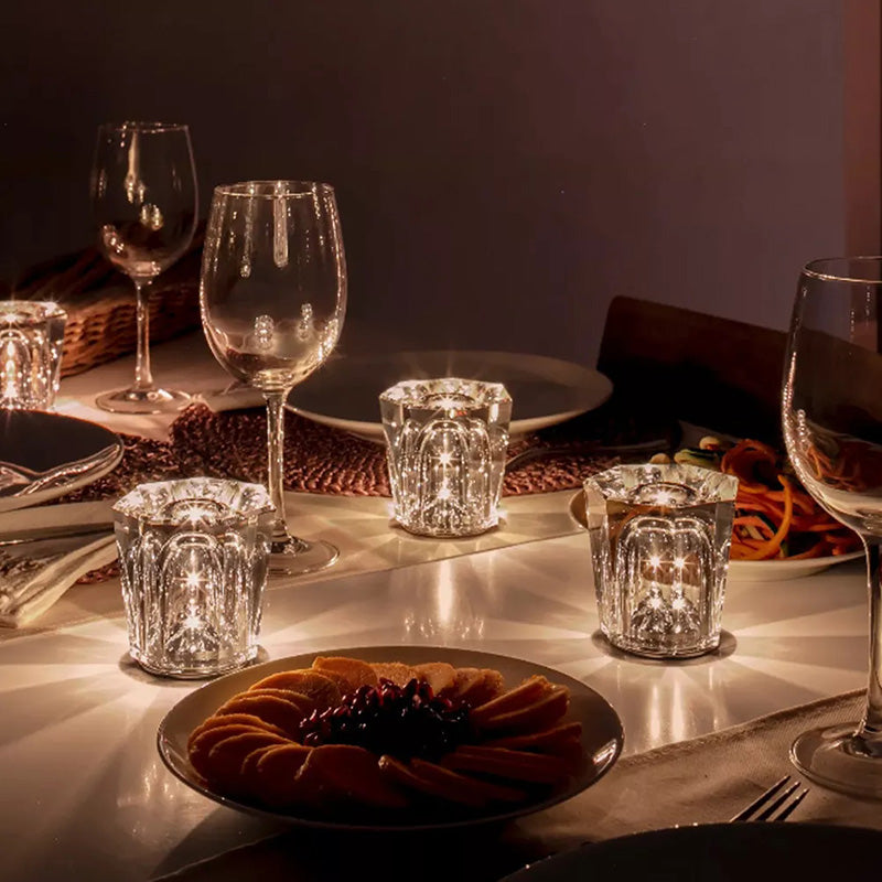 ÉclatsLumineux | Lampe de Table Cristal sans Fil