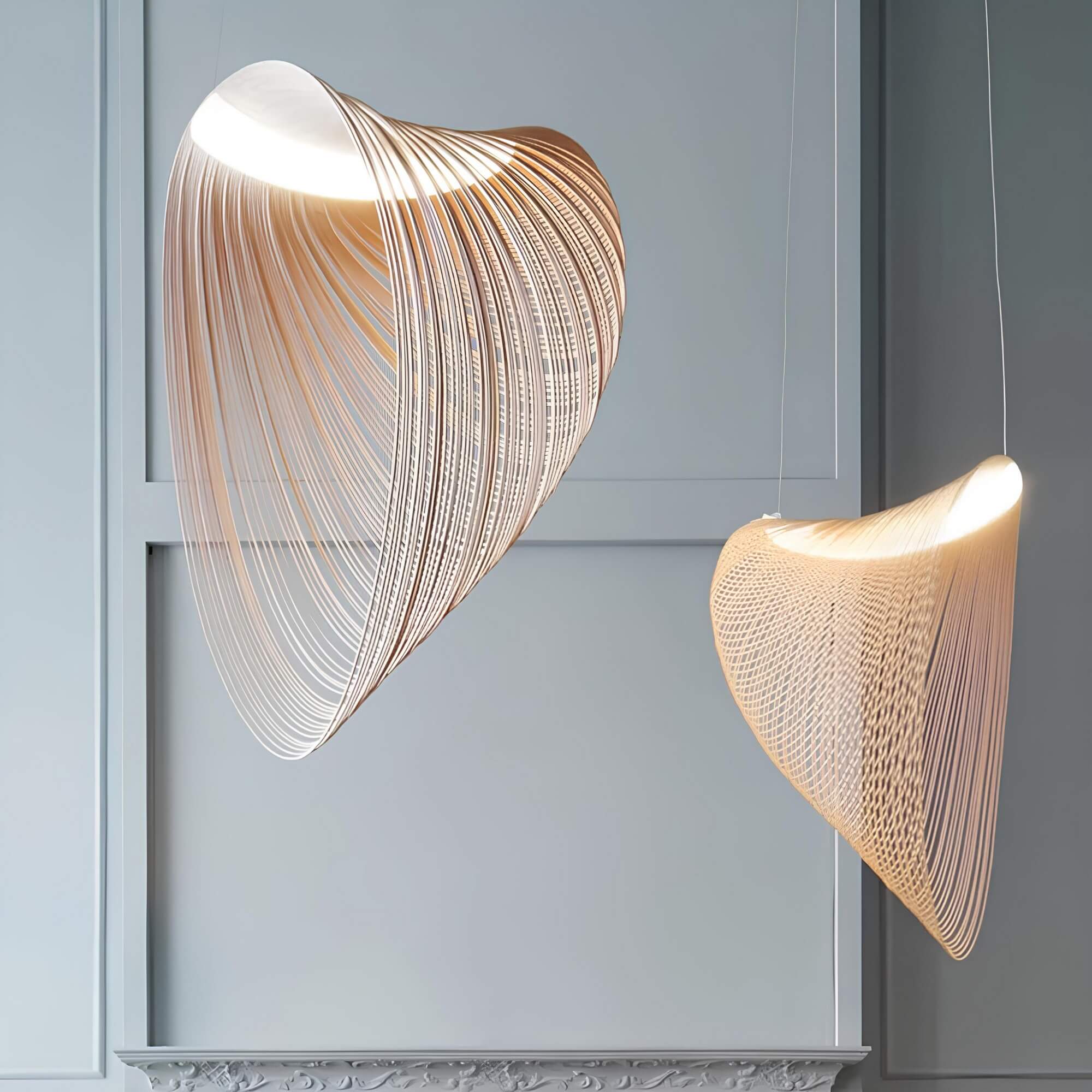 LuminositeRings | Elegante Lustre suspendu en métal